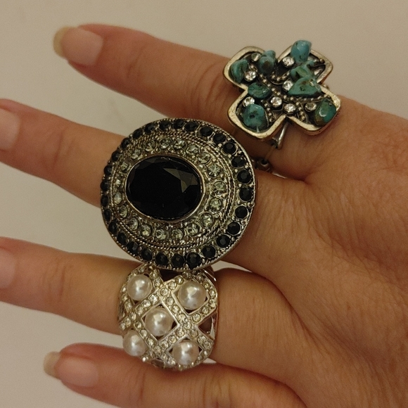 Set of 3 stretch rings - Picture 4 of 4